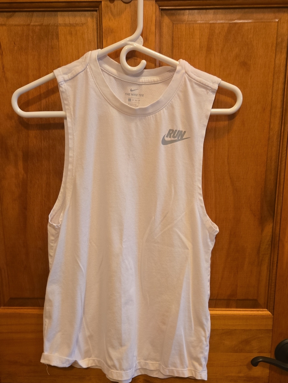 Nike Women's White Sleeveless Run Tank
